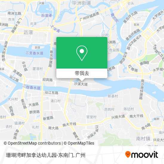 珊瑚湾畔加拿达幼儿园-东南门地图