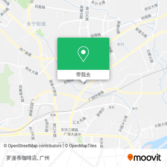 罗漫蒂咖啡店地图