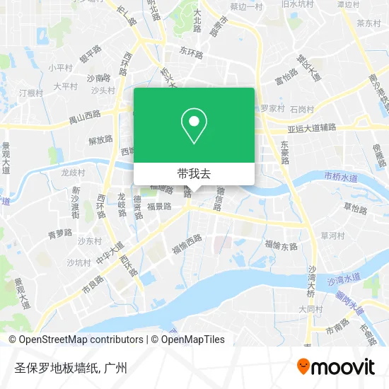 圣保罗地板墙纸地图
