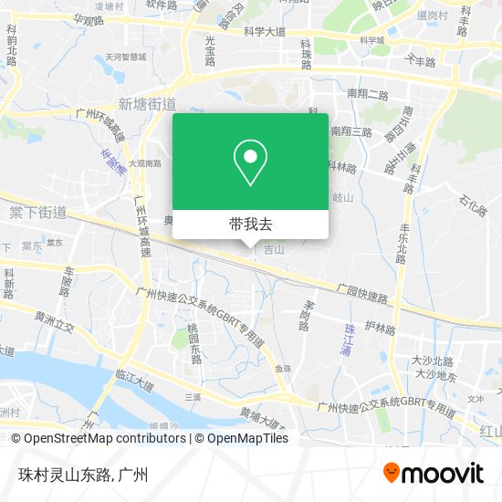 珠村灵山东路地图
