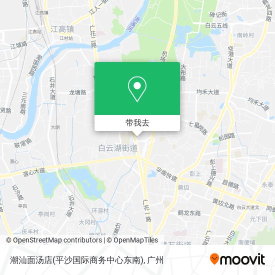 潮汕面汤店(平沙国际商务中心东南)地图
