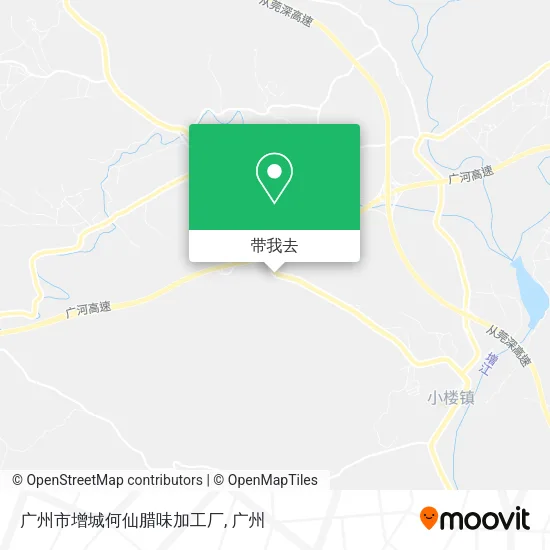 广州市增城何仙腊味加工厂地图