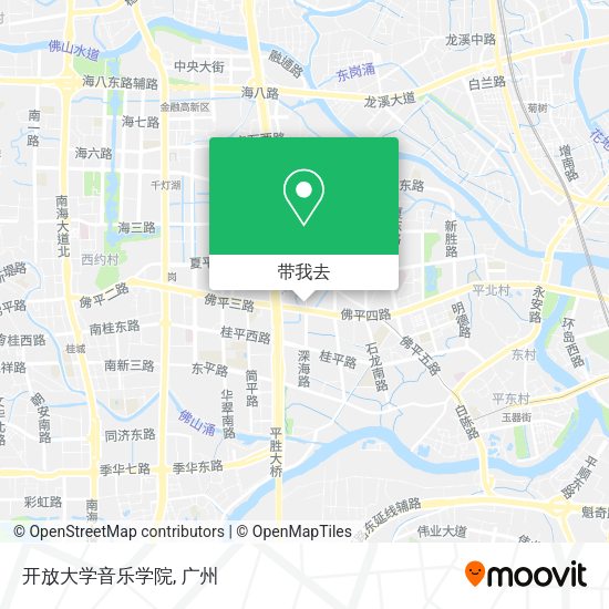 开放大学音乐学院地图