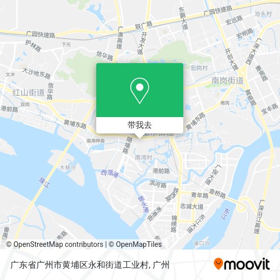 广东省广州市黄埔区永和街道工业村地图
