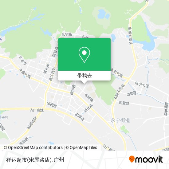 祥运超市(宋屋路店)地图