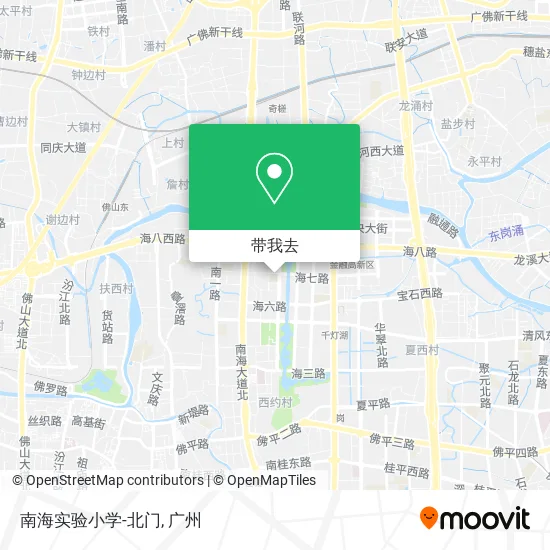 南海实验小学-北门地图