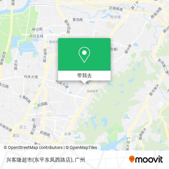 兴客隆超市(东平东凤西路店)地图