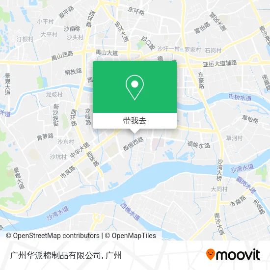 广州华派棉制品有限公司地图