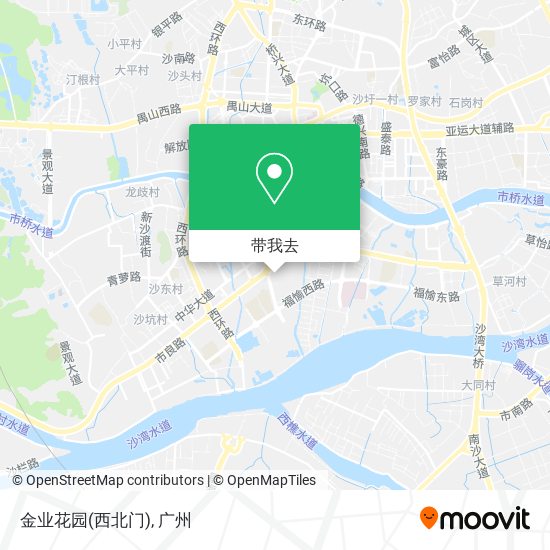 金业花园(西北门)地图