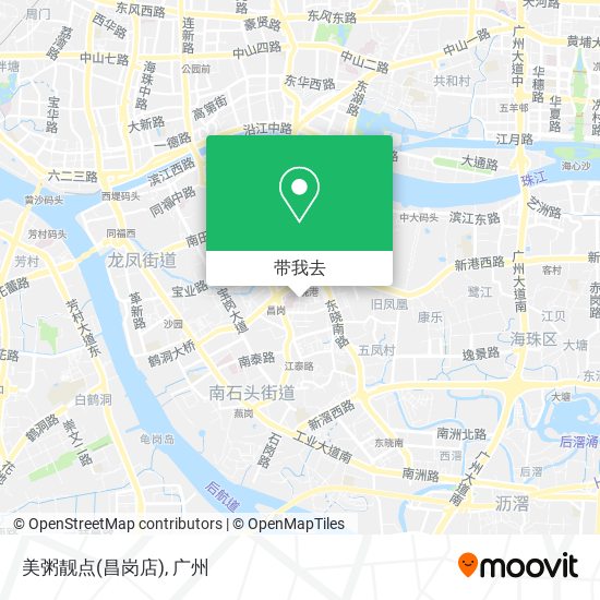 美粥靓点(昌岗店)地图