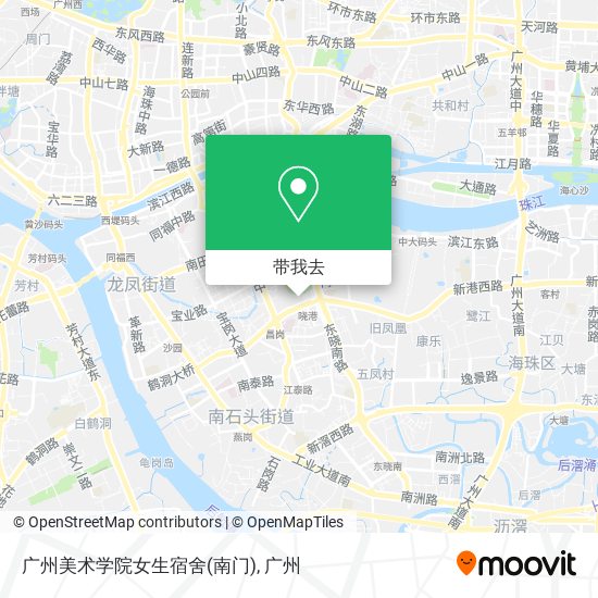 广州美术学院女生宿舍(南门)地图