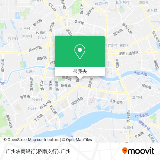 广州农商银行(桥南支行)地图