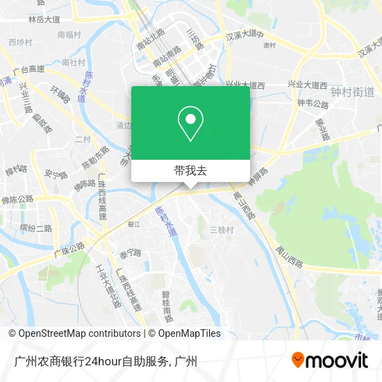 广州农商银行24hour自助服务地图