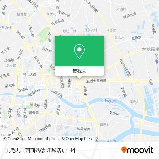 九毛九山西面馆(梦乐城店)地图