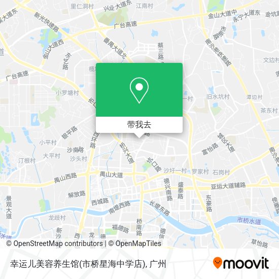幸运儿美容养生馆(市桥星海中学店)地图