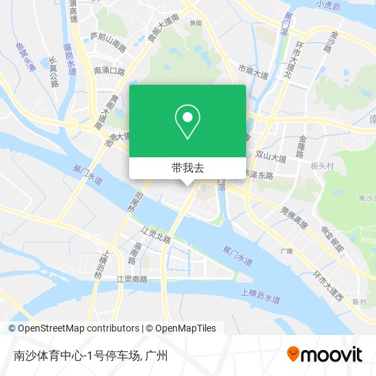 南沙体育中心-1号停车场地图