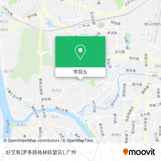 好艾客(罗务路格林联盟店)地图