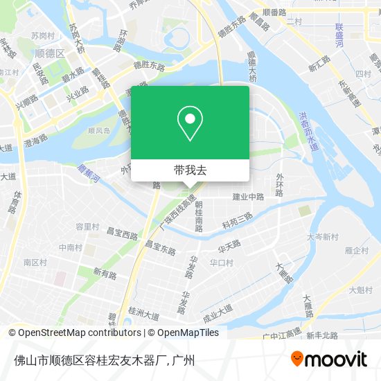 佛山市顺德区容桂宏友木器厂地图