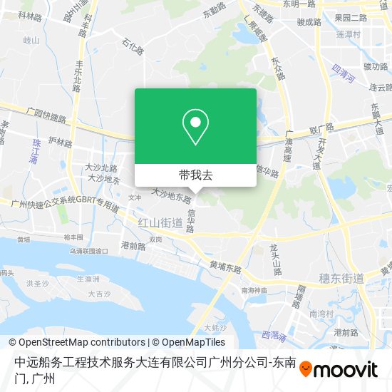 中远船务工程技术服务大连有限公司广州分公司-东南门地图