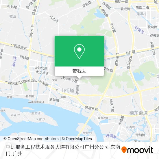 中远船务工程技术服务大连有限公司广州分公司-东南门地图