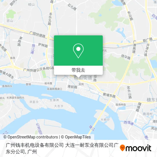 广州钱丰机电设备有限公司 大连一耐泵业有限公司广东分公司地图