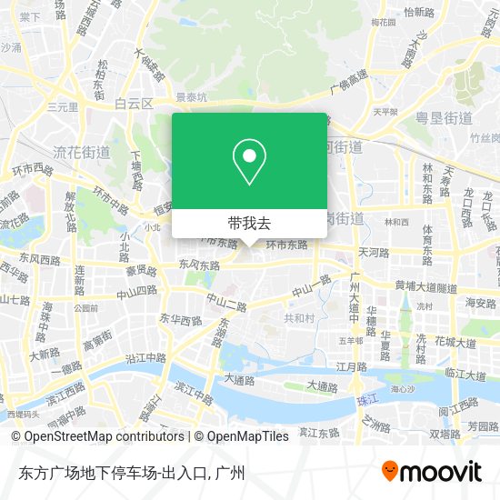 东方广场地下停车场-出入口地图