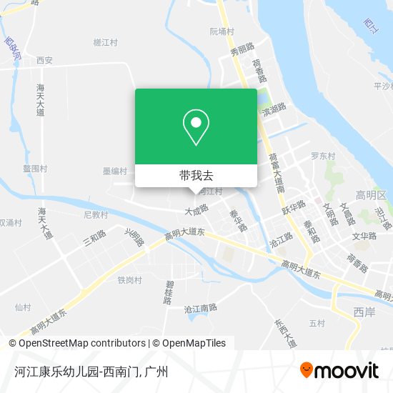 河江康乐幼儿园-西南门地图