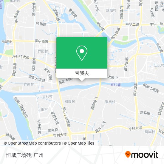 恒威广场砖地图