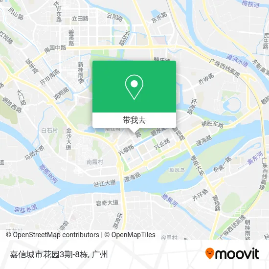 嘉信城市花园3期-8栋地图