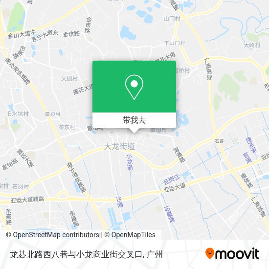 龙碁北路西八巷与小龙商业街交叉口地图
