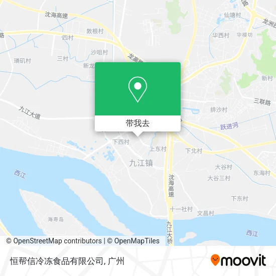 恒帮信冷冻食品有限公司地图