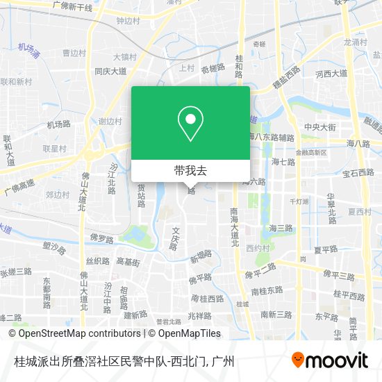 桂城派出所叠滘社区民警中队-西北门地图