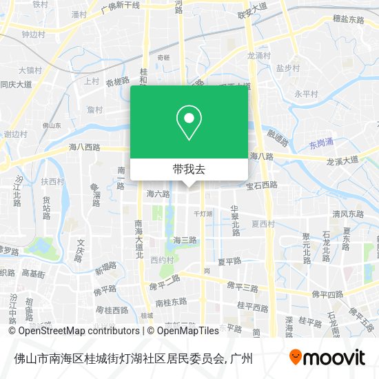佛山市南海区桂城街灯湖社区居民委员会地图