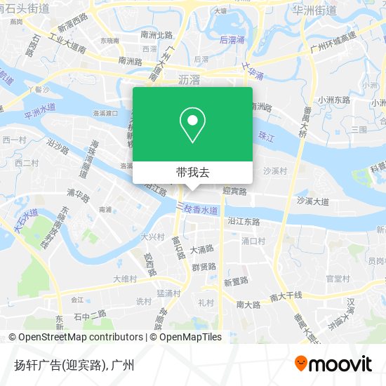 扬轩广告(迎宾路)地图
