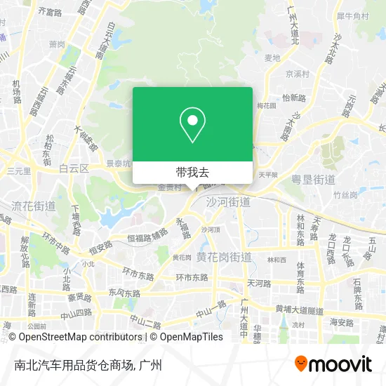 南北汽车用品货仓商场地图