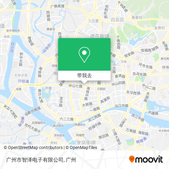 广州市智泽电子有限公司地图
