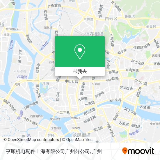 亨顺机电配件上海有限公司广州分公司地图