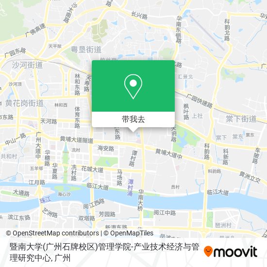 暨南大学(广州石牌校区)管理学院-产业技术经济与管理研究中心地图