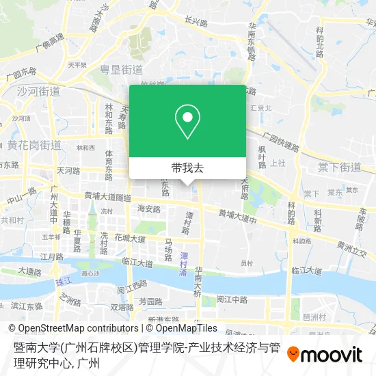 暨南大学(广州石牌校区)管理学院-产业技术经济与管理研究中心地图