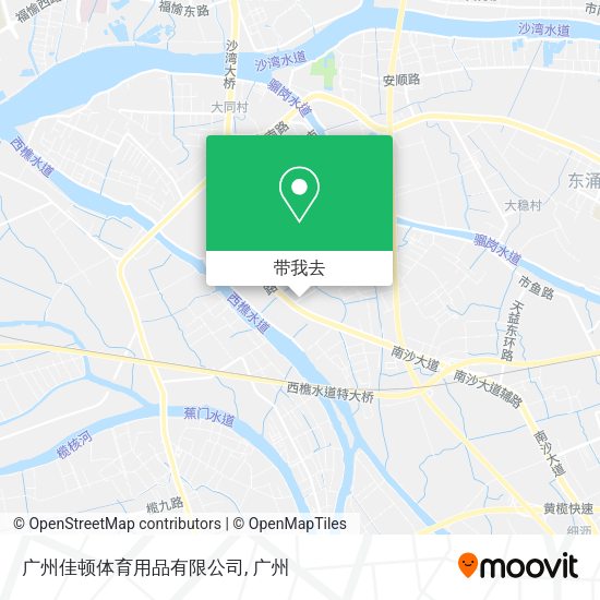 广州佳顿体育用品有限公司地图