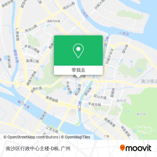南沙区行政中心主楼-D栋地图