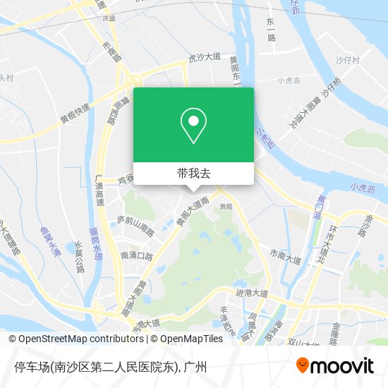 停车场(南沙区第二人民医院东)地图