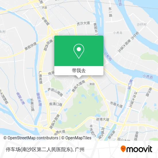 停车场(南沙区第二人民医院东)地图