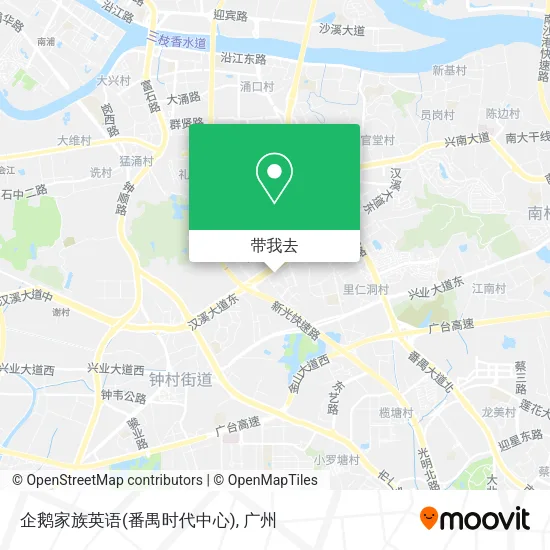企鹅家族英语(番禺时代中心)地图