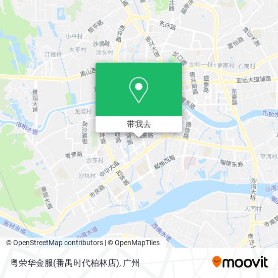 粤荣华金服(番禺时代柏林店)地图