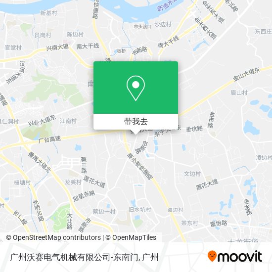广州沃赛电气机械有限公司-东南门地图