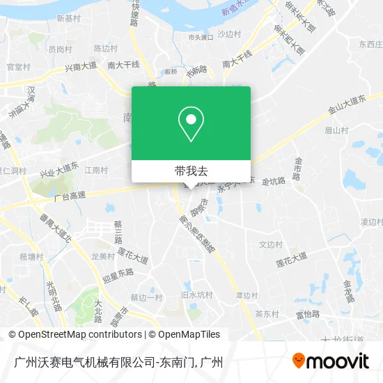 广州沃赛电气机械有限公司-东南门地图