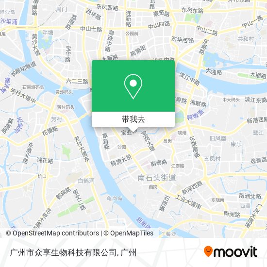 广州市众享生物科技有限公司地图