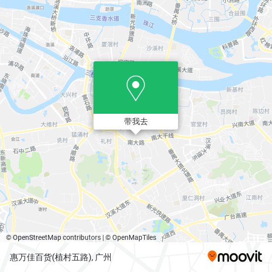 惠万佳百货(植村五路)地图