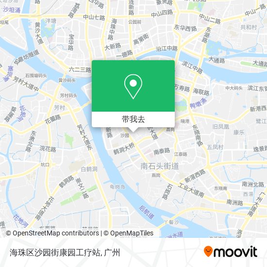海珠区沙园街康园工疗站地图
